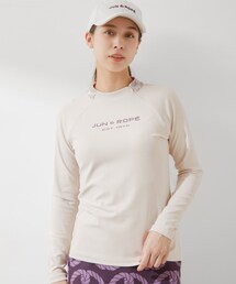 ROPE' | 【ECO】【UV】【防透】ベロアコンビ長袖プルオーバー(Tシャツ/カットソー)