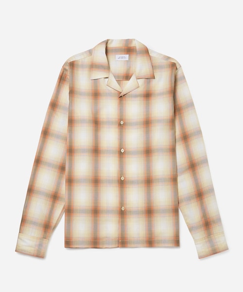 Saturdays NYC(サタデーズ ニューヨークシティ )の「Marco Plaid Ls Shirt(シャツ/ブラウス・メンズ・ベージュ/ダークグリーン・L/M/S/XL/XS)」の3枚目の写真