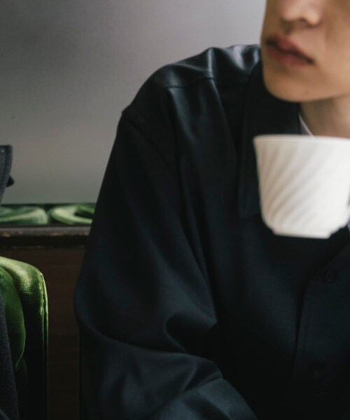 URBAN RESEARCH(アーバンリサーチ)の「THE DAY WOOL SILK CHORE JACKET(カバーオール・メンズ・BLACK/CHARCOAL・1/2)」の9枚目の写真
