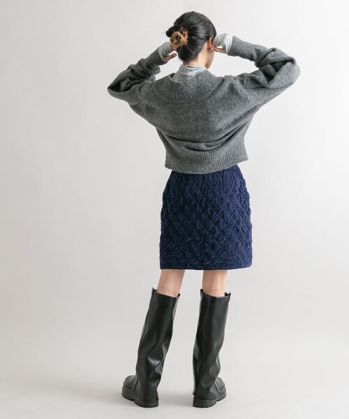 KBF（ケイビーエフ）の「キルティングニットスカート（スカート・レディース・NAVY/OYSTER・one）」の19枚目の写真