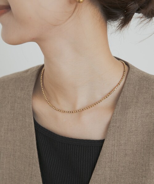 URBAN RESEARCH DOORS（アーバンリサーチドアーズ）の「ヘマタイトネックレス（ネックレス・レディース・GOLD/SILVER・one）」の3枚目の写真