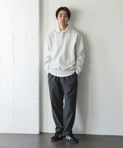 URBAN RESEARCH DOORS(アーバンリサーチドアーズ)の「裏起毛スウェットポロシャツ(スウェット・メンズ・GRAY/NAVY/BLACK・M/L)」の20枚目の写真