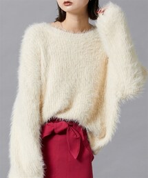 nissen | フェザーヤーンシャギーニットプルオーバー(ニット/セーター)