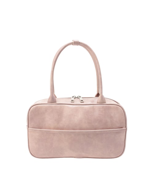 CALNAMUR（カルナムール）の「ヴィンテージフェイクレザーボストンバッグ（ボストンバッグ・レディース・ピンク/ブラウン・F）」の3枚目の写真