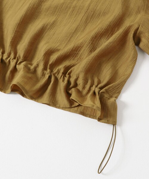 LAATO（ラート）の「drawstring shirts（シャツ/ブラウス・レディース・クリーム/コリアンダー・Free）」の7枚目の写真