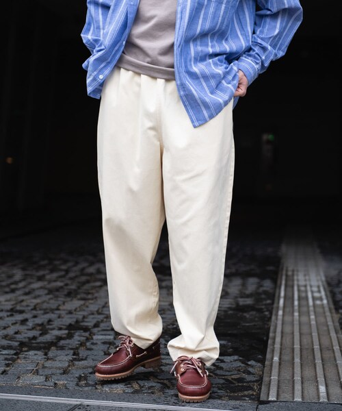 URBAN RESEARCH Sonny Label（アーバンリサーチサニーレーベル）の「ベーシックワイドイージーチノパンツ（チノパンツ・メンズ・ベージュ/キナリ/チャコール/ブラック・S/M/L）」の7枚目の写真