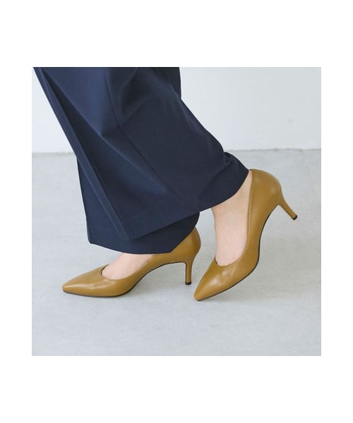 carino（カリーノ）の「モード エ ジャコモ カリーノ MODE ET JACOMO carino 【公式オンラインストア限定】ポインテッドトゥプレーンパンプス(7cmヒール) （パンプス・レディース・BL/DBR/CL・225/22.5cm/230/23cm/235/23.5cm/240/24cm/245/24.5cm）」の5枚目の写真