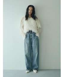Ungrid | ウエストデザインルーズデニム(デニムパンツ)