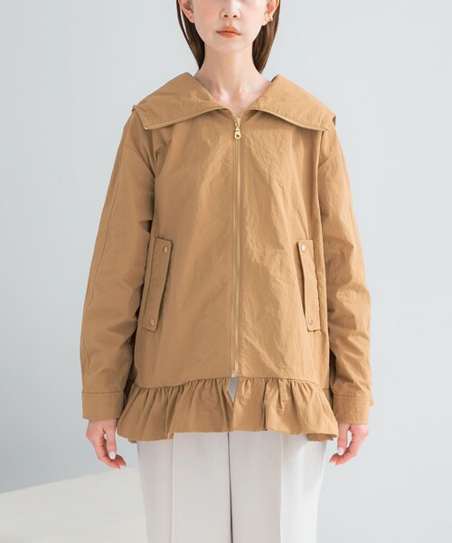 URBAN RESEARCH ROSSO（アーバンリサーチロッソ）の「Mewl　フリルマウンテンパーカー（マウンテンパーカー・レディース・BEIGE/BLACK・Free）」の15枚目の写真