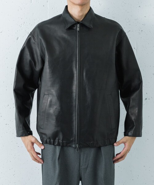 URBAN RESEARCH（アーバンリサーチ）の「『別注』semoh×URBAN RESEARCH　Horse Leather Jacket（テーラードジャケット・メンズ・BLACK・2/3）」の10枚目の写真