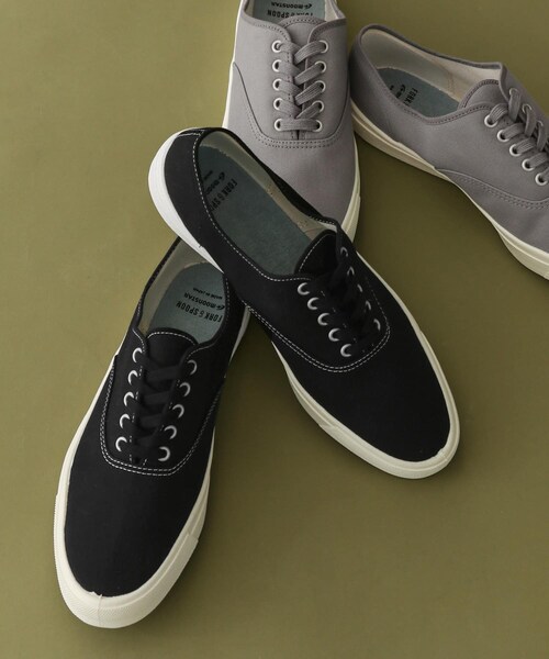 URBAN RESEARCH DOORS（アーバンリサーチドアーズ）の「MOONSTAR×FORK&SPOON　別注デッキスニーカー（スニーカー・メンズ・BLACK/GRAY・26/27/28）」の3枚目の写真