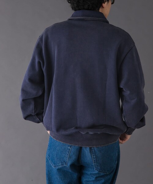 URBAN RESEARCH DOORS（アーバンリサーチドアーズ）の「FORK&SPOON　サンブリーチハーフジップスウェット（スウェット・メンズ・RED/NAVY・4/5）」の15枚目の写真