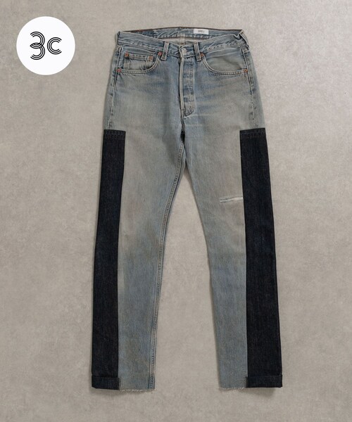 THE GOODLAND MARKET（ザグッドランドマーケット）の「SREU　SREU-Transposed Denim Pants（デニムパンツ・レディース・PALxBL1/PALxBL2/PALxBL3/PALxBL4・1/3）」の4枚目の写真