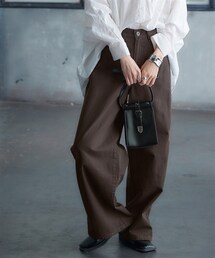 Soiunique | 綿１００％超ゆったりツイルワイドパンツ ［Soiunique］(その他パンツ)