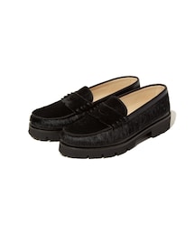 ADAM ET ROPE'（アダムエロペ）の「【KYOU（キョウ）】SKOOL Type.3 EXTRALIGHT Hair Calf Leather Embroidered Loafers by HARUTA（ローファー・レディース）」
