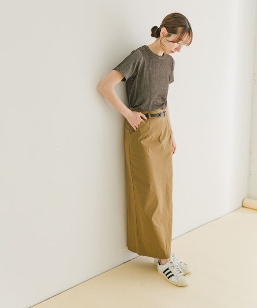 ITEMS URBANRESEARCH（アイテムズ アーバンリサーチ）の「チビテレコTシャツ（Tシャツ/カットソー・レディース・GRN/WHT/CHA・FREE）」の10枚目の写真