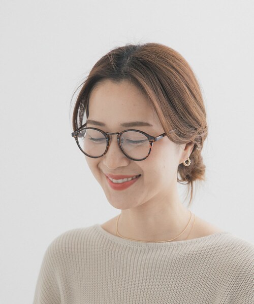 URBAN RESEARCH DOORS（アーバンリサーチドアーズ）の「ボストンダテメガネ（メガネ・レディース・BROWN/BLACK・One）」の2枚目の写真