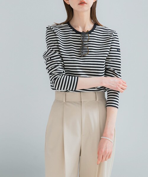 URBAN RESEARCH ROSSO（アーバンリサーチロッソ）の「LE MINOR　MADEMOISELLE（Tシャツ/カットソー・レディース・ECRU BLACK/WHT MARINE/WHT R PINK・Free）」の5枚目の写真