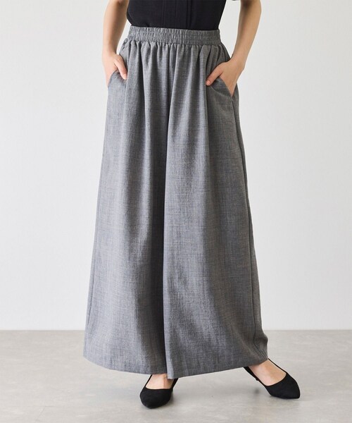 Jayro（ジャイロ）の「麻ライクパンツ（スラックス・レディース・ブラック/グレー/ブルー・F）」の2枚目の写真