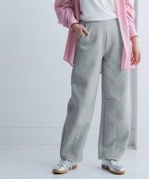 nissen | 綿100%裏起毛バレルレッグシルエットスウェットパンツ<大きいサイズ有>(パンツ)