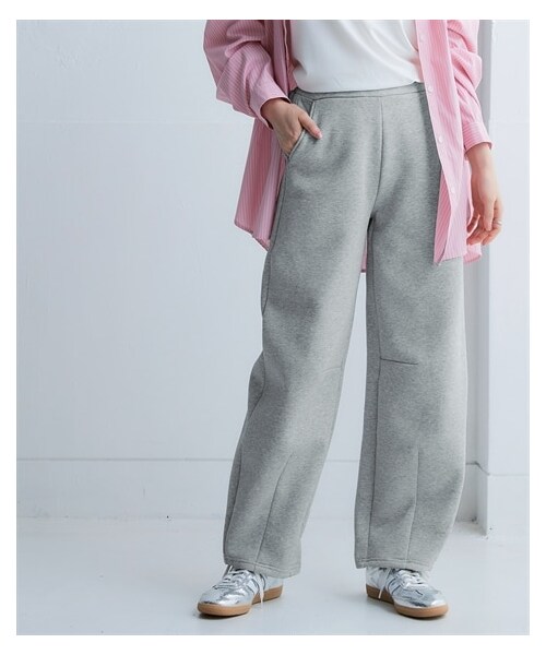 nissen（ニッセン）の「綿100％裏起毛バレルレッグシルエットスウェットパンツ＜大きいサイズ有＞（パンツ・レディース・アイボリー/杢グレー/黒・S/M/L/LL/3L/4L/5L/6L/8L/10L）」の22枚目の写真