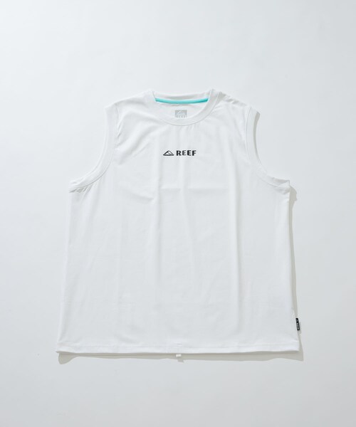 URBAN RESEARCH Sonny Label（アーバンリサーチサニーレーベル）の「REEF　1POINT LOGO RASH TANK-TOP（タンクトップ・メンズ・WHT/BLK・M/L）」の3枚目の写真
