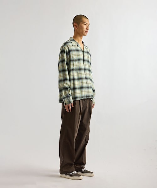 Saturdays NYC（サタデーズ ニューヨークシティ ）の「Marco Vintage Check LS Open Collar Shirt（シャツ/ブラウス・レディース・キナリ/ブルー・L/M/S/XL）」の21枚目の写真