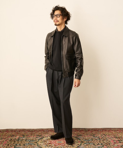 URBAN RESEARCH DOORS（アーバンリサーチドアーズ）の「LIFE STYLE TAILOR　REDA アウトタックパンツ（その他パンツ・メンズ・CHARCOAL/BEIGE・44/46/48/50）」の6枚目の写真
