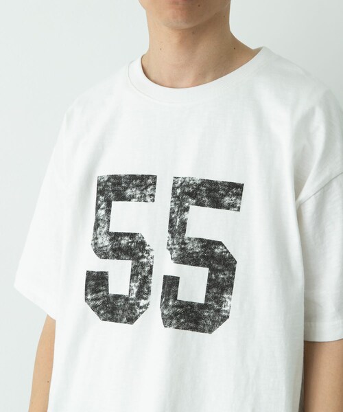 URBAN RESEARCH Sonny Label（アーバンリサーチサニーレーベル）の「『別注』Russell Athletic×Sonny Label　ナンバリングショートスリーブTシャツ（Tシャツ/カットソー・メンズ・オフ/キナリ/ブルー・M/L）」の12枚目の写真