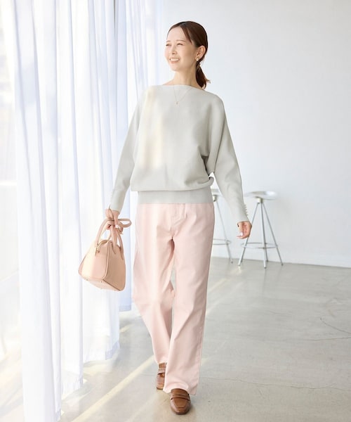 ROPE' PICNIC（ロペピクニック）の「【新色追加】【ウエスト革命デニム】ウエストシェイプハイライズマムジーンズ（デニムパンツ・レディース・ピンク/ベージュ・36/38/40）」の20枚目の写真