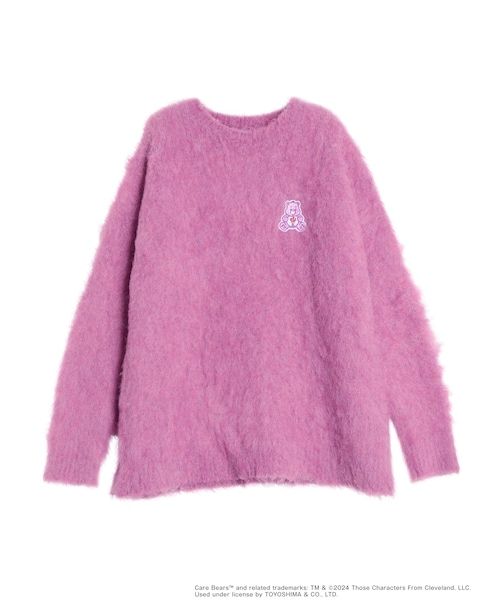 CALNAMUR（カルナムール）の「【Care Bearsコラボ】EMBLEM BRUSHED BIG KNIT（ニット/セーター・レディース・ピンク/オレンジ/ブルー/パープル/アイボリー・F）」の20枚目の写真