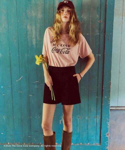 VIS（ビス）の「【Coca-Cola】VIS別注フォト＆ロゴプリントアソートTシャツ（Tシャツ/カットソー・レディース・チャコール/ホワイト/ピンク・F）」の16枚目の写真