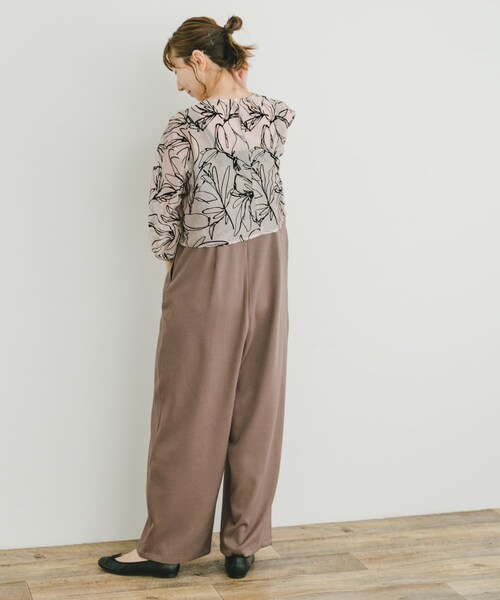 ITEMS URBANRESEARCH（アイテムズ アーバンリサーチ）の「チュールトップス×オールインワンセット（サロペット/オーバーオール・レディース・BLK/BEG・FREE）」の16枚目の写真