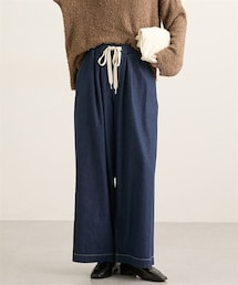 nissen | 柔らかワイドイージーデニムパンツ(パンツ)