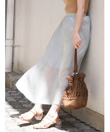 dazzlin | ミラーリングプリーツマキシスカート(スカート)