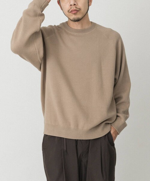 EKAL（エカル）の「ドライニットプルオーバー（ニット/セーター・メンズ・グレージュ/ブラウン/ネイビー・M/L）」の18枚目の写真