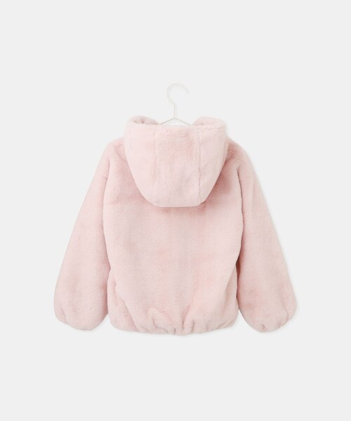 ROPE' PICNIC(ロペピクニック)の「【KIDS/キッズ】ふわふわフェイクファージップブルゾン(ブルゾン・キッズ・オフホワイト/ピンク・L/M/S)」の9枚目の写真