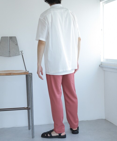 SENSE OF PLACE by URBAN RESEARCH(センスオブプレイスバイアーバンリサーチ)の「シアーシャンブレーオープンカラーシャツ(シャツ/ブラウス・メンズ・L.BLUE/WHITE/CHARCOAL/ORANGE・M/L)」の15枚目の写真
