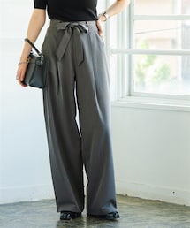 Maison INNESS | モダンベルテッドワイドスラックス(防しわ・UVカット)<大きいサイズ有>(その他パンツ)