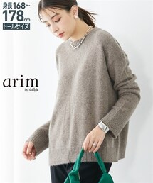 nissen | 高身長　ウール・フォックス混ベーシックニット（トールサイズ）arim(ニット/セーター)