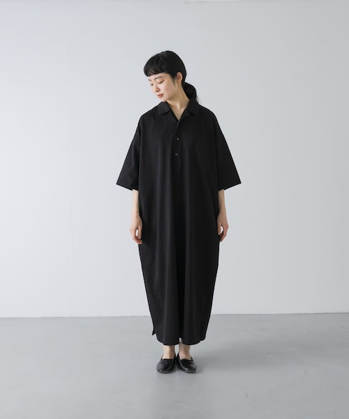 かぐれ（カグレ）の「『2サイズ展開』オープンカラーカットワンピース（ワンピース・レディース・BLACK・0/1）」の10枚目の写真