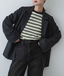 SENSE OF PLACE by URBAN RESEARCH | ベロアボーダーTシャツ(Tシャツ/カットソー)