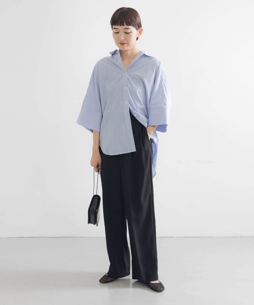 URBAN RESEARCH（アーバンリサーチ）の「ダブルクロスキュプラパンツ（その他パンツ・レディース・BROWN/BLACK/NAVY・36/38/40/42）」の17枚目の写真