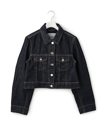 ADAM ET ROPE' | 【GANNI（ガニー）】Rinse Denim Cropped Jacket(デニムジャケット)