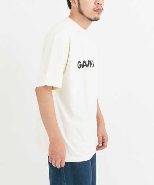 EKAL（エカル）の「『UR TECH ひやサラクール』 GAWPING T-SHIRTS（Tシャツ/カットソー・メンズ・オフホワイト/ブラック・M/L）」の19枚目の写真