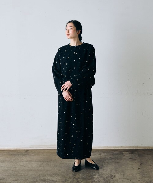 かぐれ（カグレ）の「ツバメ刺繍ラップスカート（スカート・レディース・IVORY/BLACK・Free）」の20枚目の写真