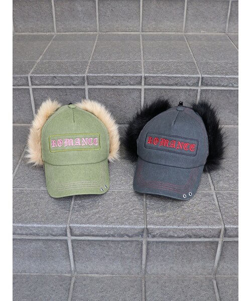 jouetie（ジュエティ）の「フラップファーハトメキャップ（キャップ・レディース・ブラック/カーキ/ブラウン・F）」の10枚目の写真