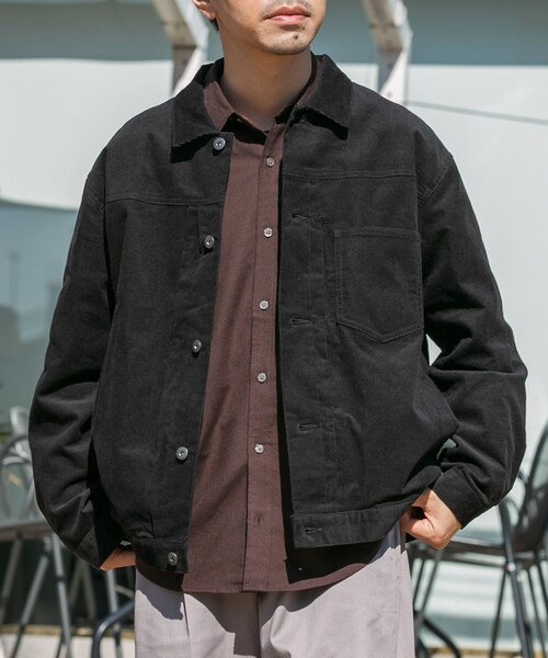 URBAN RESEARCH ROSSO（アーバンリサーチロッソ）の「『XLサイズあり』リラックスコーデュロイブルゾン（ブルゾン・メンズ・KHAKI/MOCHA/BLACK・M/L/XL）」の5枚目の写真