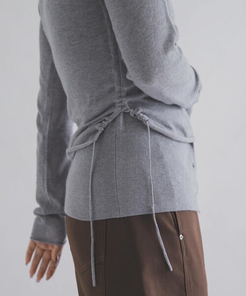 THE GOODLAND MARKET（ザグッドランドマーケット）の「cwtch　LAYERED KNIT TOPS（ニット/セーター・レディース・GRAY/NAVY/BERRY/YELLOW・Free）」の7枚目の写真