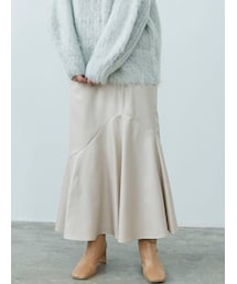 LAGUNAMOON | アシンメトリーフレアーチンツスカート(スカート)